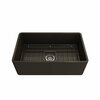 Bocchi Classico Farmhouse Apron Front Fireclay 30 in. Single Bowl Kitchen Sink in Matte Brown 1138-025-0120